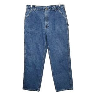 Carhartt Original Dungaree Fit Utility Men’s Jeans 40x34 Medium Wash